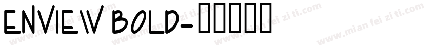 Enview Bold字体转换